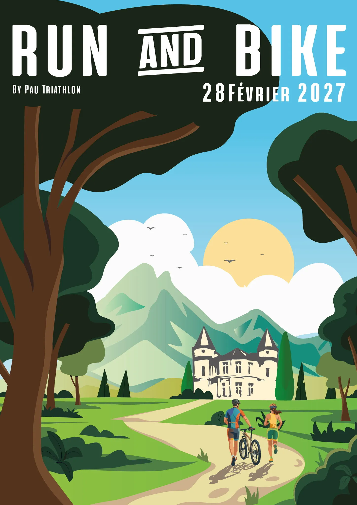 Run&Bike de Franqueville à Bizanos